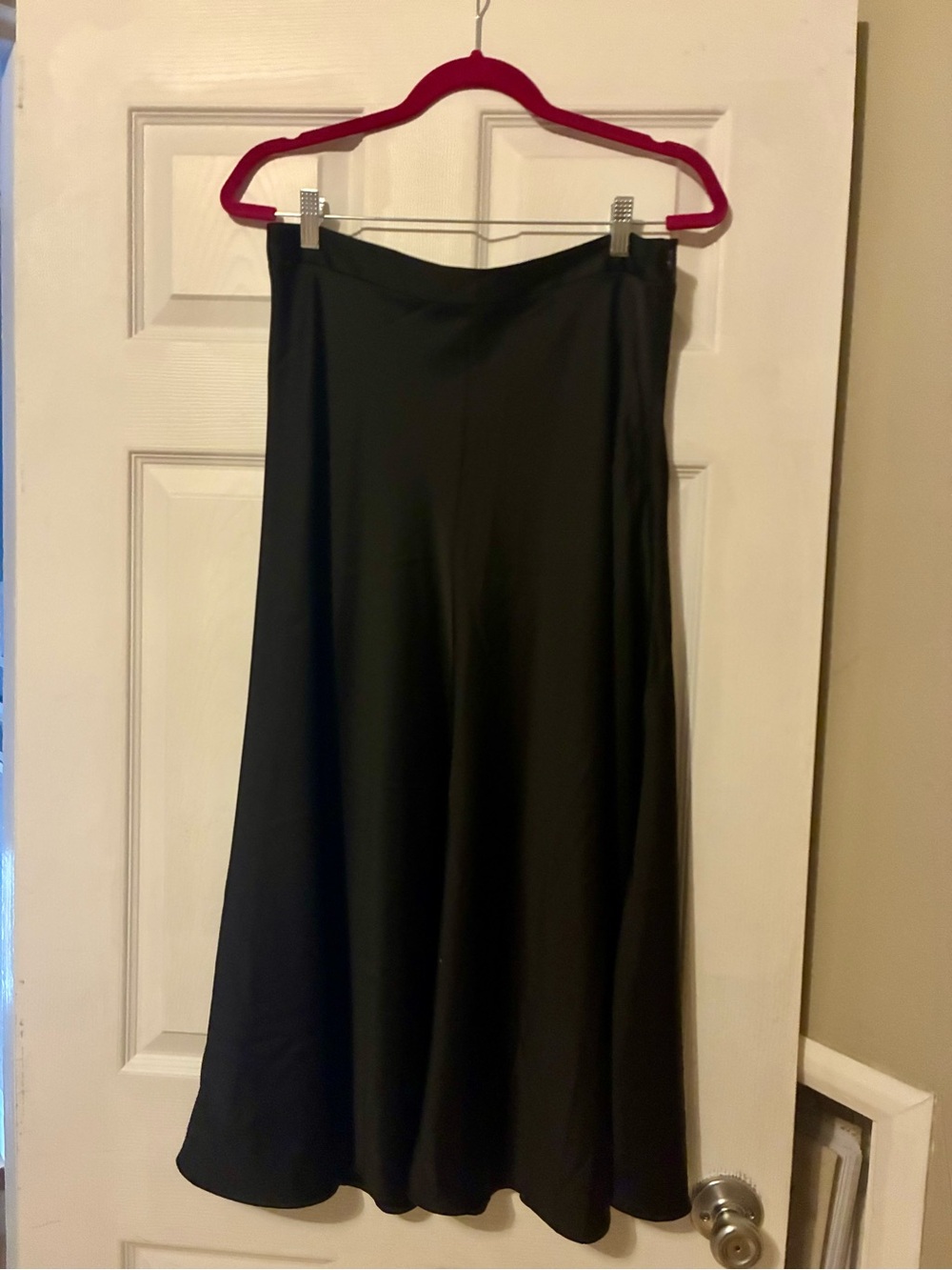 Banana Republic Black Midi A-Line Skirt